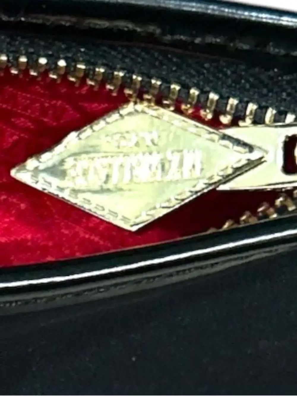MZ Wallace Black Small Pleated Pouch with Gold Hardware - Picture 5 of 5